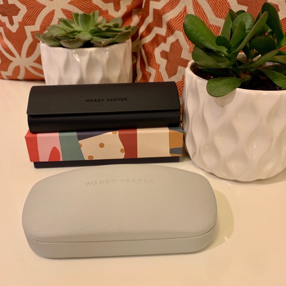 Warby Parker // Glass Cases [2] + cloth + box